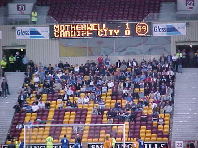 City fans at Motherwell