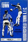 Huddersfield programme from 1970