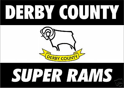 Derby County's new giant flag