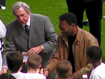 Pele and Gordon Banks