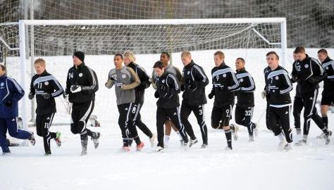 Rams snow training