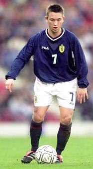 Nicholson in a Scotland shirt.