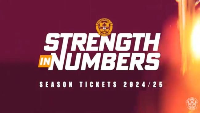 Motherwell Season Tickets For 24/25 Now On Sale