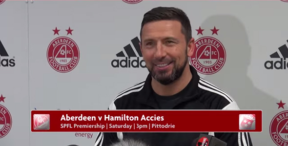 Derek McInnes before Accies