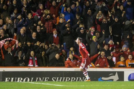 Simon Church celebrates