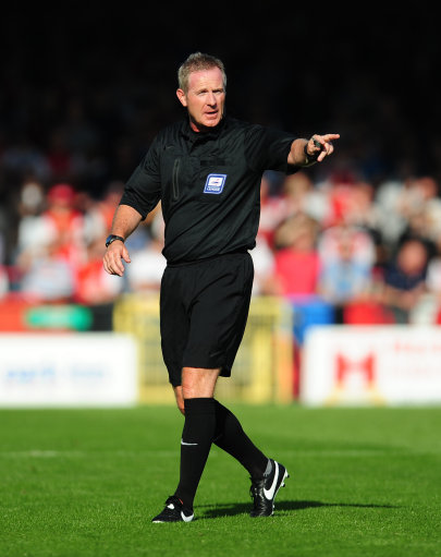 Referee Mark Heywood