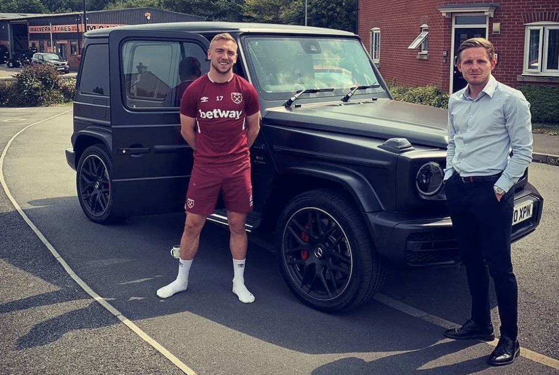 West Ham players' cars