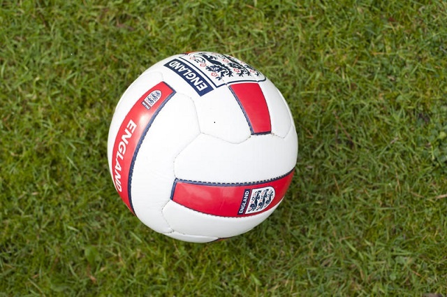 Football with England Three Lions Logo