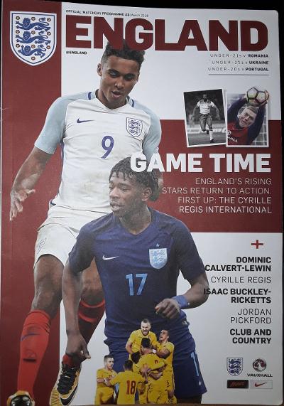 England Under-21 Match Programme