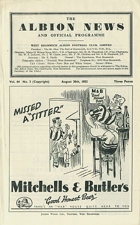 Programmes - Season 1952/53 - Clarets Mad